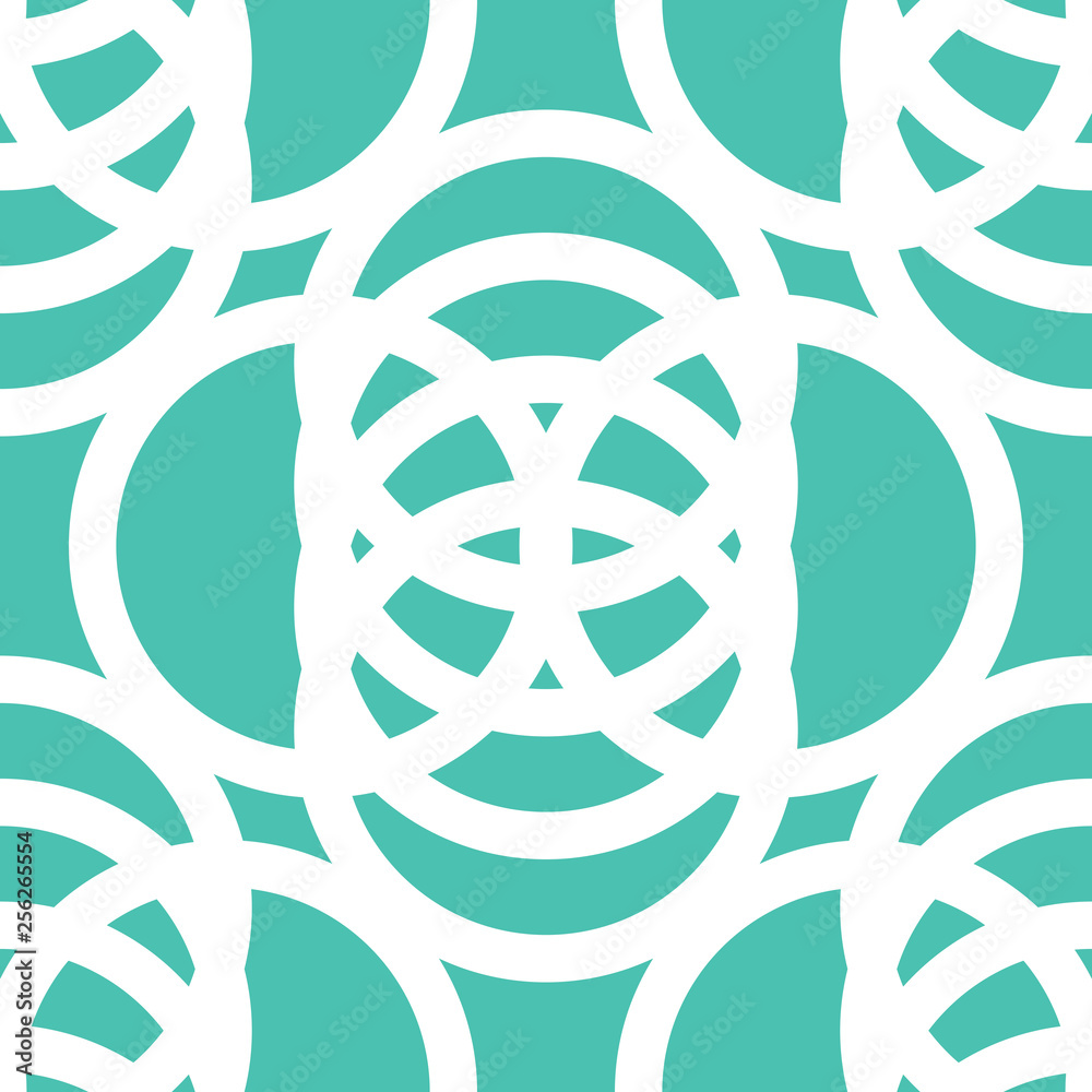 Seamless geometric abstract pattern with circles and rings Seamless geometric abstract pattern with circles and rings