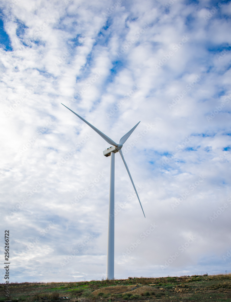 Wind turbine field on the hill for renewable energy source Wind turbine field on the hill for renewable energy source