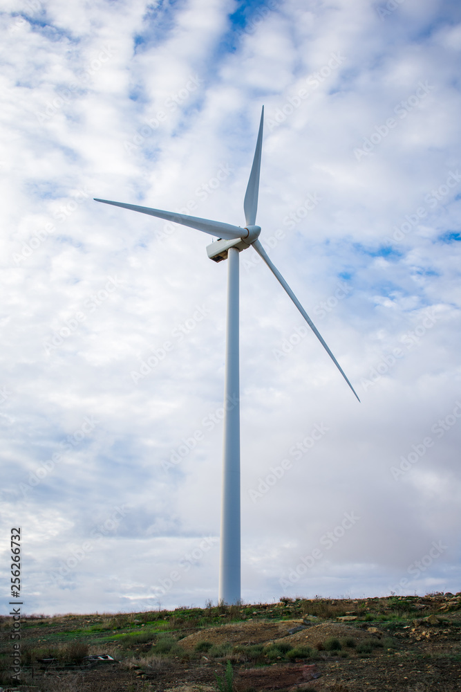 Wind turbine field on the hill for renewable energy source Wind turbine field on the hill for renewable energy source