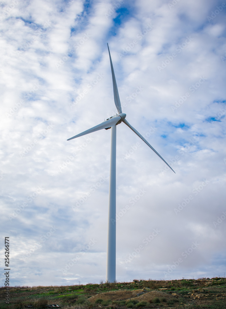 Wind turbine field on the hill for renewable energy source Wind turbine field on the hill for renewable energy source