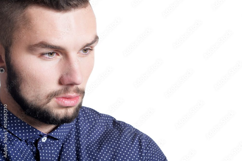 Portrait of handsome young businessman on white background Portrait of handsome young businessman on white background