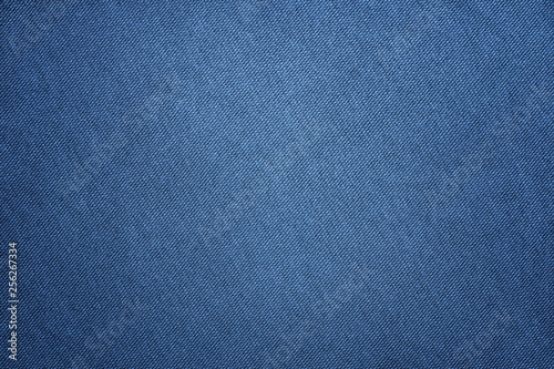 Blue fabric texture. Textile background.
