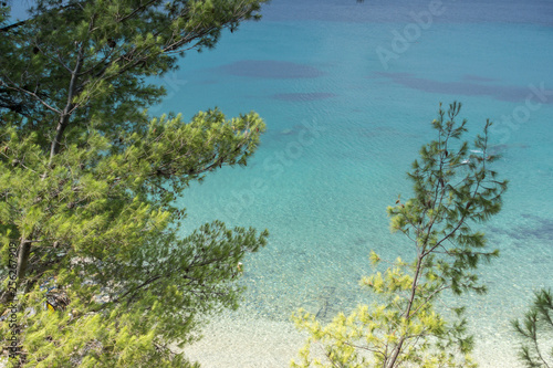 Fototapeta Naklejka Na Ścianę i Meble -  Seascape with Elia Beach at Sithonia peninsula, Chalkidiki, Central Macedonia, Greece