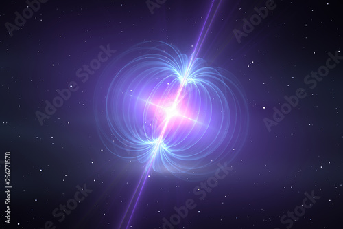 Magnetar - neutron star with an extremely powerful magnetic field photo