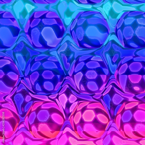 Retrowave Synthwave 80s Abstract Background with Hexagons