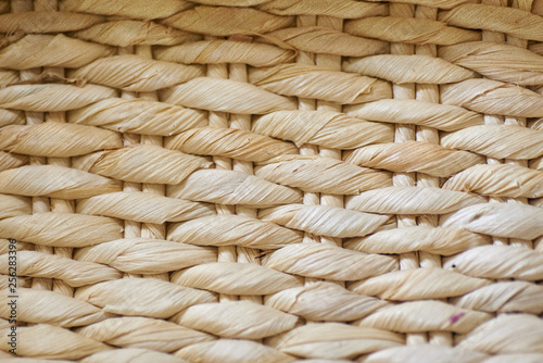 Background weaving straw basket