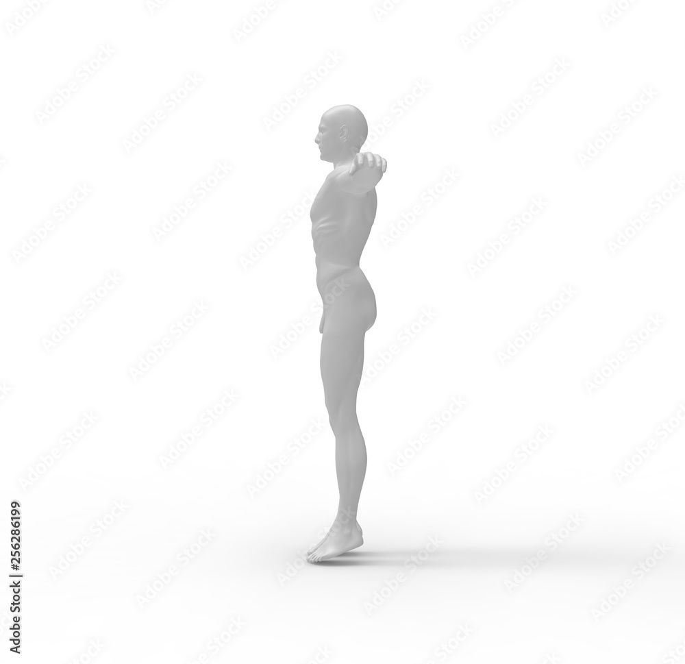 Human Man White Body 3D Rendering Human Man White Body 3D Rendering