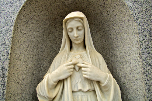 Photography Immaculate Heart of Mary Statue, Italian Cemetery, Colma, California