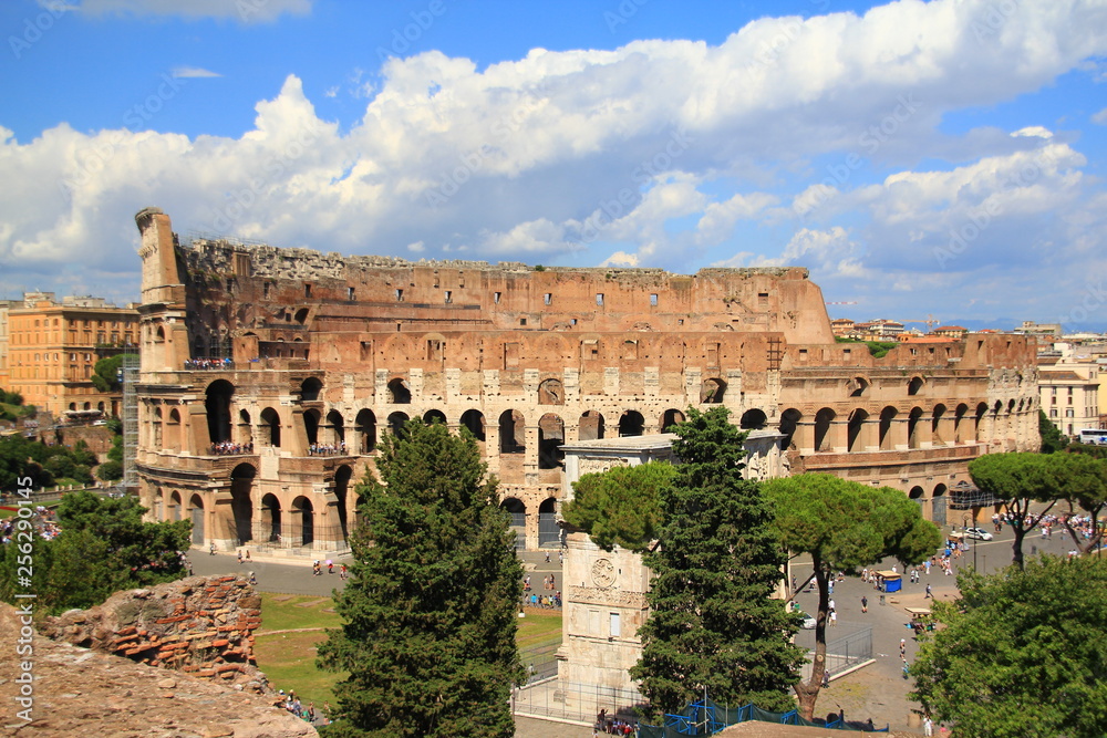 Colosseum in Rom Birdview