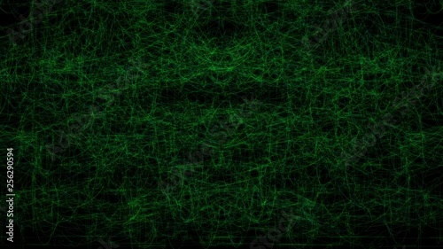 Mysterious Web Network Animated Dark Background Video