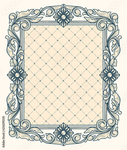 Decorative ornate vintage design