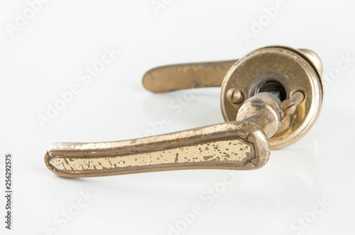 Vintage brass door handle