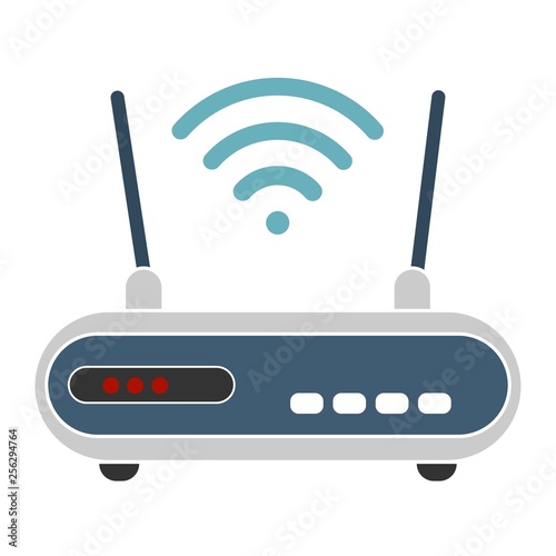 Wi-Fi router on white background
