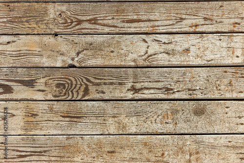 Old wooden background of white shabby painted wooden planks. Background of old painted texture wood as a basis for vintage creative design