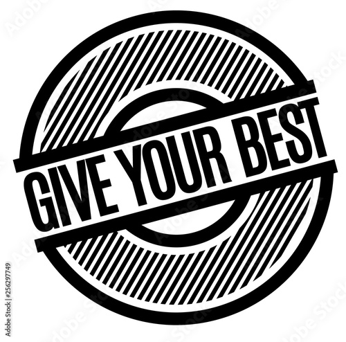 Give your best stamp on white