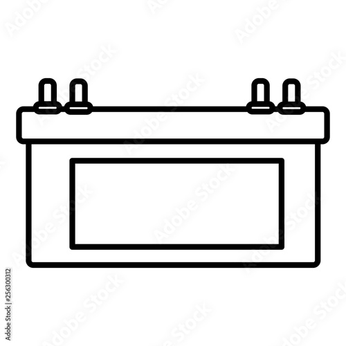 electric battery car icon
