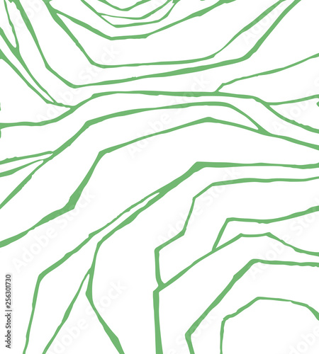 Vector rice or tea plantation on cascades field