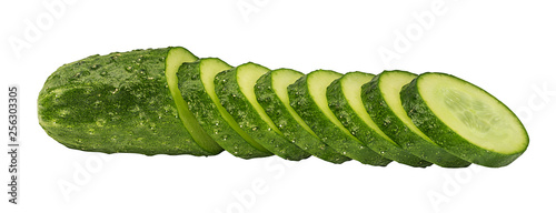 Cucumber isolated on white background