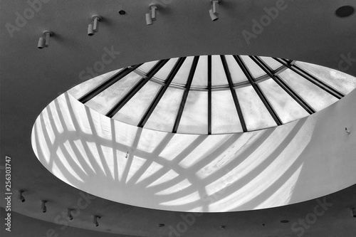 Round Skylight with Shadow Pattern