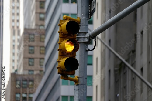 yellow traffic light