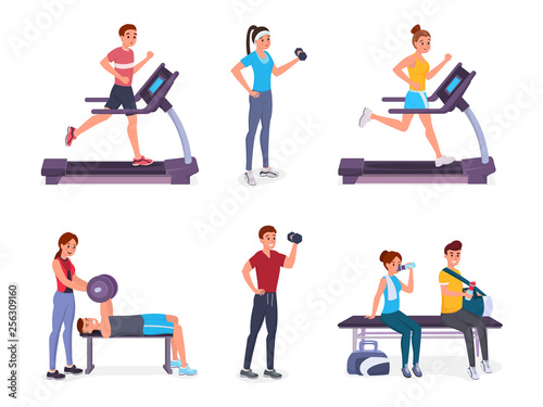 People in gym