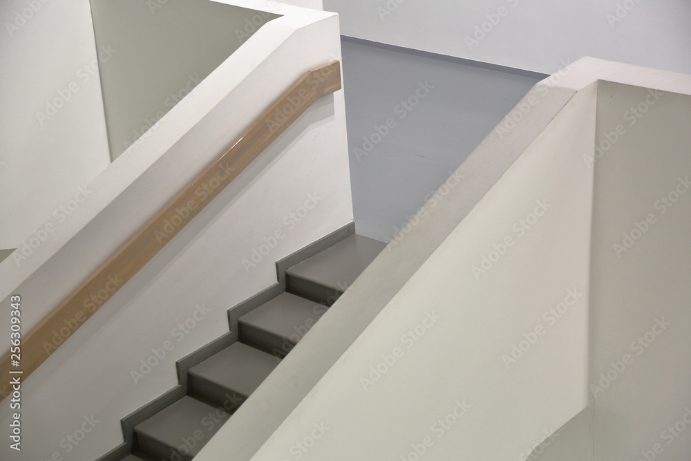 Minimalistic interior design in high-tech style in bright tones