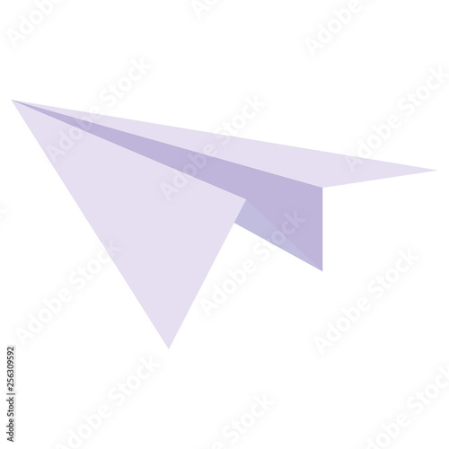 paper airplane isolated icon