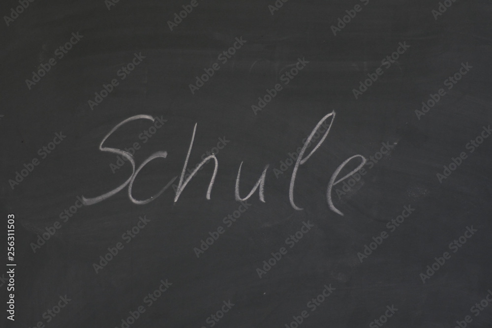 Fototapeta premium schule kreidetafel tafel lernen lehrer bildung
