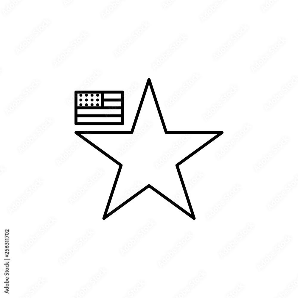 American, star, flag, icon. Modern American USA vector icon - Vector. Can be used for web, mobile American, star, flag, icon. Modern American USA vector icon - Vector. Can be used for web, mobile
