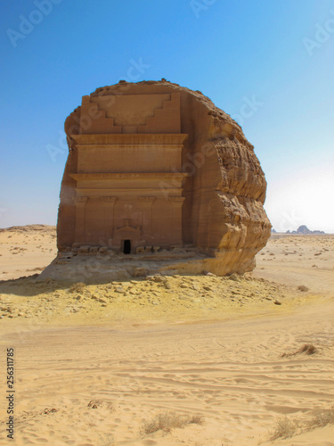 Madain Saleh, archaeological site with Nabatean tombs in Saudi Arabia (KSA)