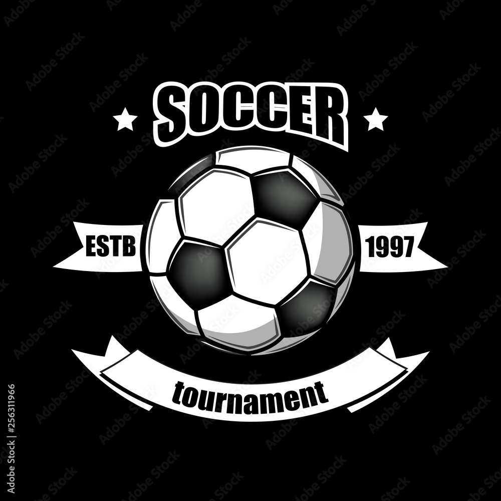 Soccer logo design template Soccer logo design template