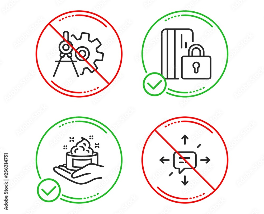 Do or Stop. Blocked card, Skin care and Cogwheel dividers icons simple set. Sms sign. Private money, Hand cream, Settings. Conversation. Business set. Line blocked card do icon. Prohibited ban stop Do or Stop. Blocked card, Skin care and Cogwheel dividers icons simple set. Sms sign. Private money, Hand cream, Settings. Conversation. Business set. Line blocked card do icon. Prohibited ban stop