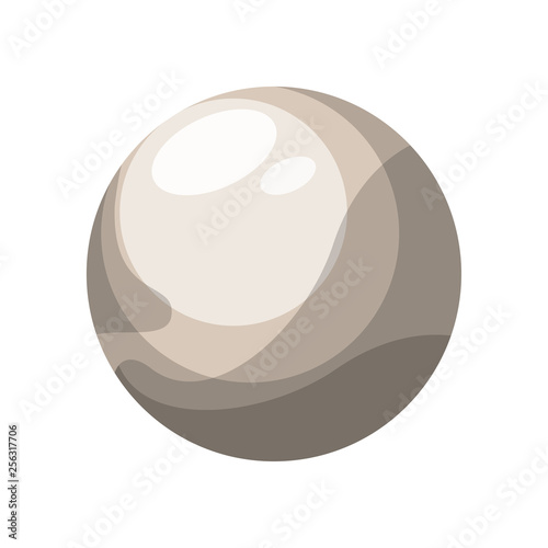 Pluto vector illustration on white background