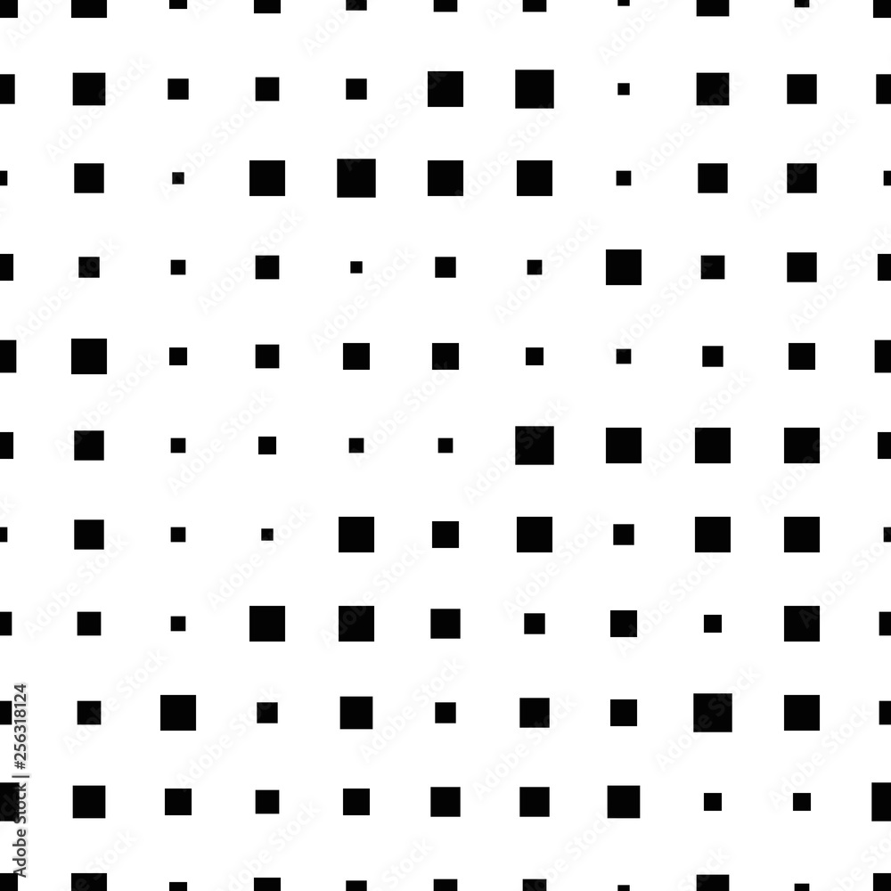 Halftone seamless abstract background with squares. Infinity geometric pattern. Vector illustration. Halftone seamless abstract background with squares. Infinity geometric pattern. Vector illustration.