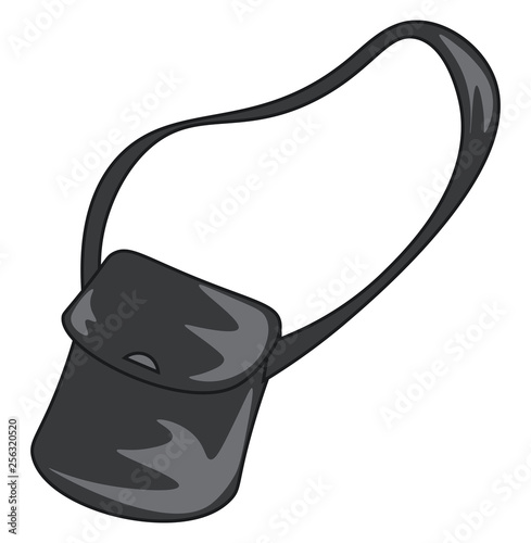 A black colored muse vector or color illustration