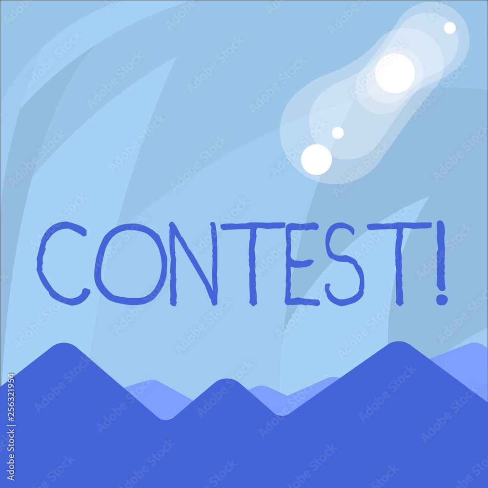 Conceptual hand writing showing Contest. Concept meaning Game Tournament Competition Event Trial Conquest Battle Struggle View of Colorful Mountains and Hills Lunar and Solar Eclipse Conceptual hand writing showing Contest. Concept meaning Game Tournament Competition Event Trial Conquest Battle Struggle View of Colorful Mountains and Hills Lunar and Solar Eclipse