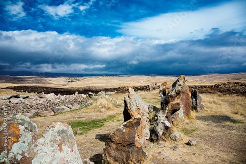 Ancient stone observatory and Armenia photo