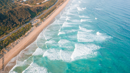Aerial view of Waves and Beach of Great Ocean Road Australia © Judah