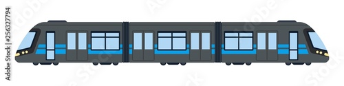 Subway car vector flat isolated on white
