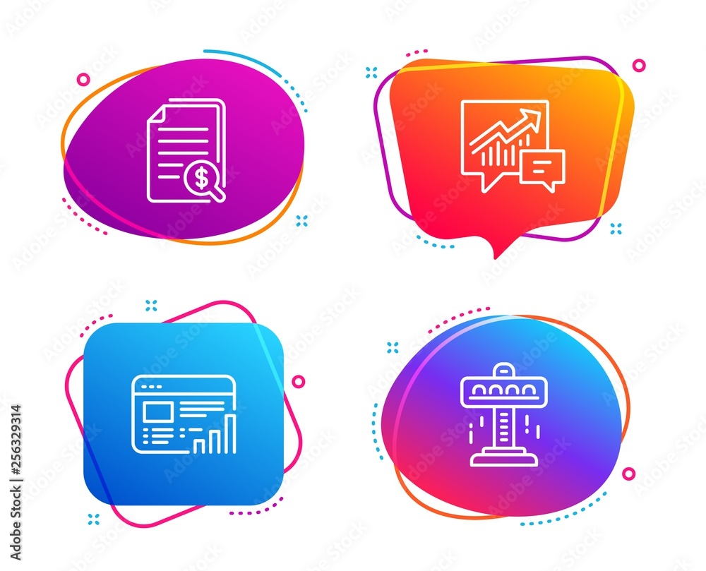 Web report, Financial documents and Accounting icons simple set. Attraction sign. Graph chart, Check docs, Supply and demand. Free fall. Technology set. Speech bubble web report icon. Vector Web report, Financial documents and Accounting icons simple set. Attraction sign. Graph chart, Check docs, Supply and demand. Free fall. Technology set. Speech bubble web report icon. Vector
