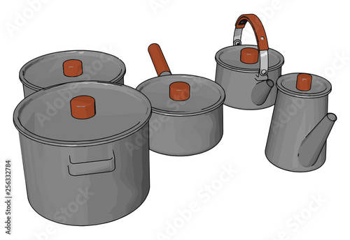 The kitchenware object vector or color illustration