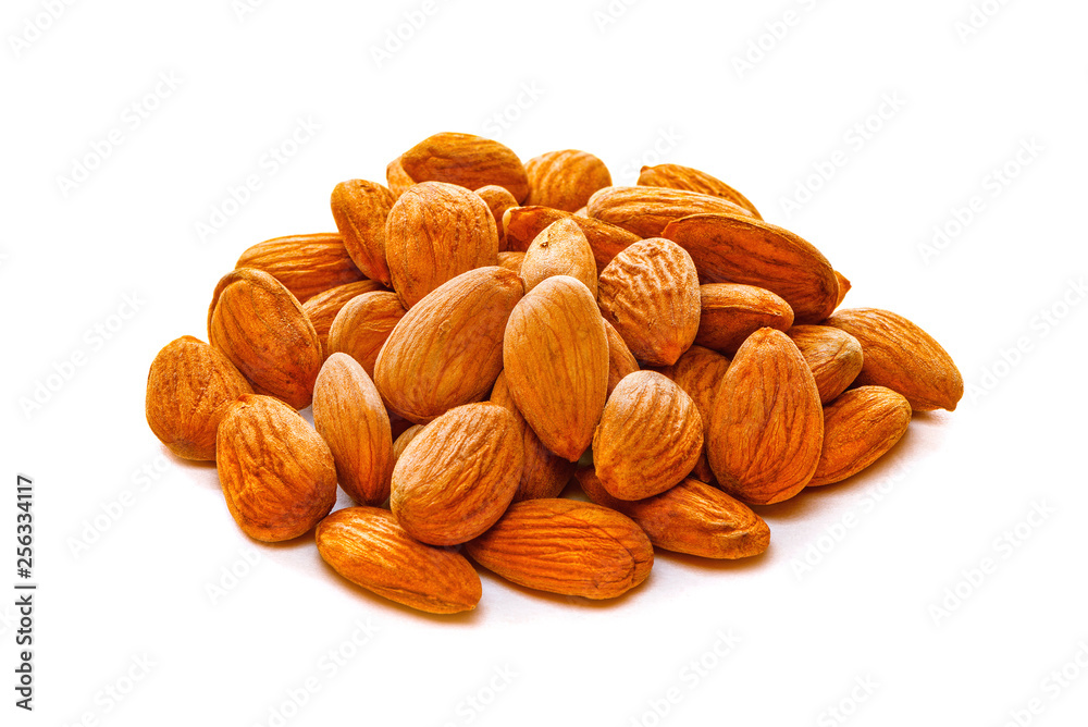 Almond isolated on white background. Almond isolated on white background.