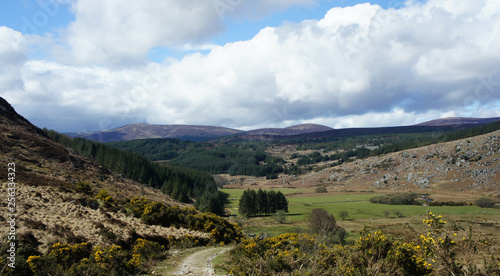 Landscapes of Ireland. Mountain valley.