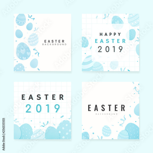 Happy Easter 2019 card design