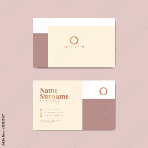 Corporate business card template