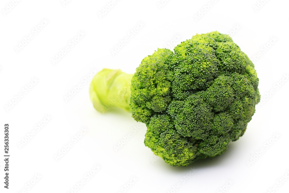 fresh green broccoli isolated on white background fresh green broccoli isolated on white background