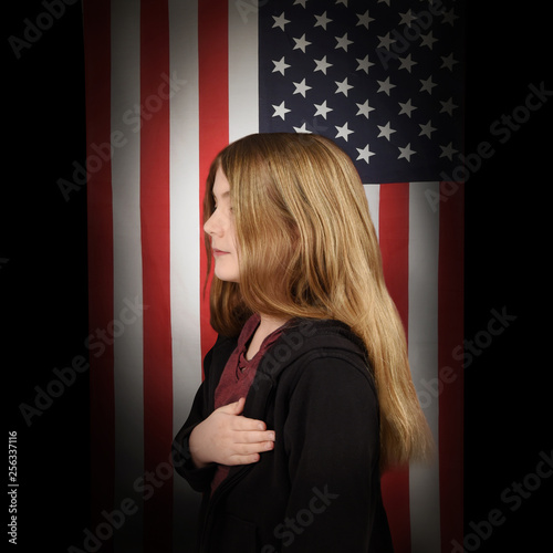 Fotografia Pledge of Allegiance Student