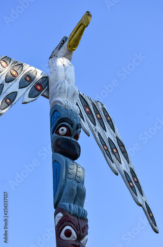 Totem on Canada Island Spokane Washington