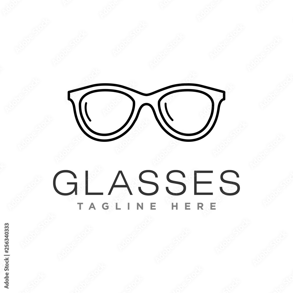 glasses logo design vector glasses logo design vector