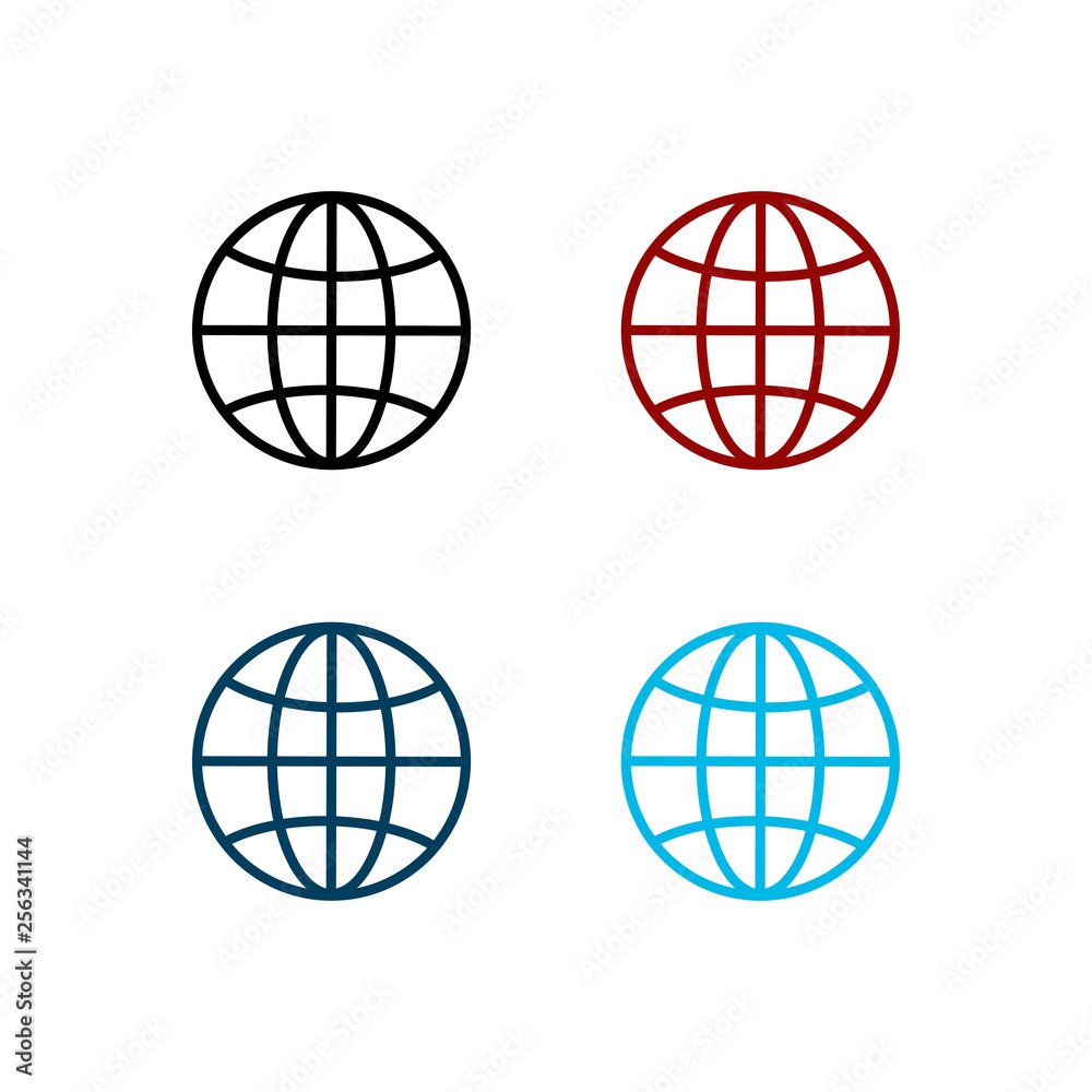 abstract globe logo vector design abstract globe logo vector design